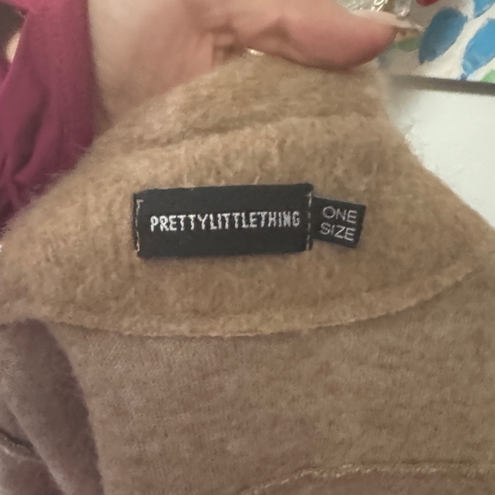 PrettyLittleThing Brown oversized Jacket - Picture 5 of 6
